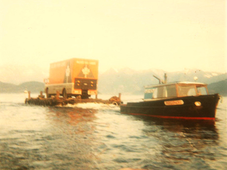 Len Wrays & the Persephone barging back from the islands